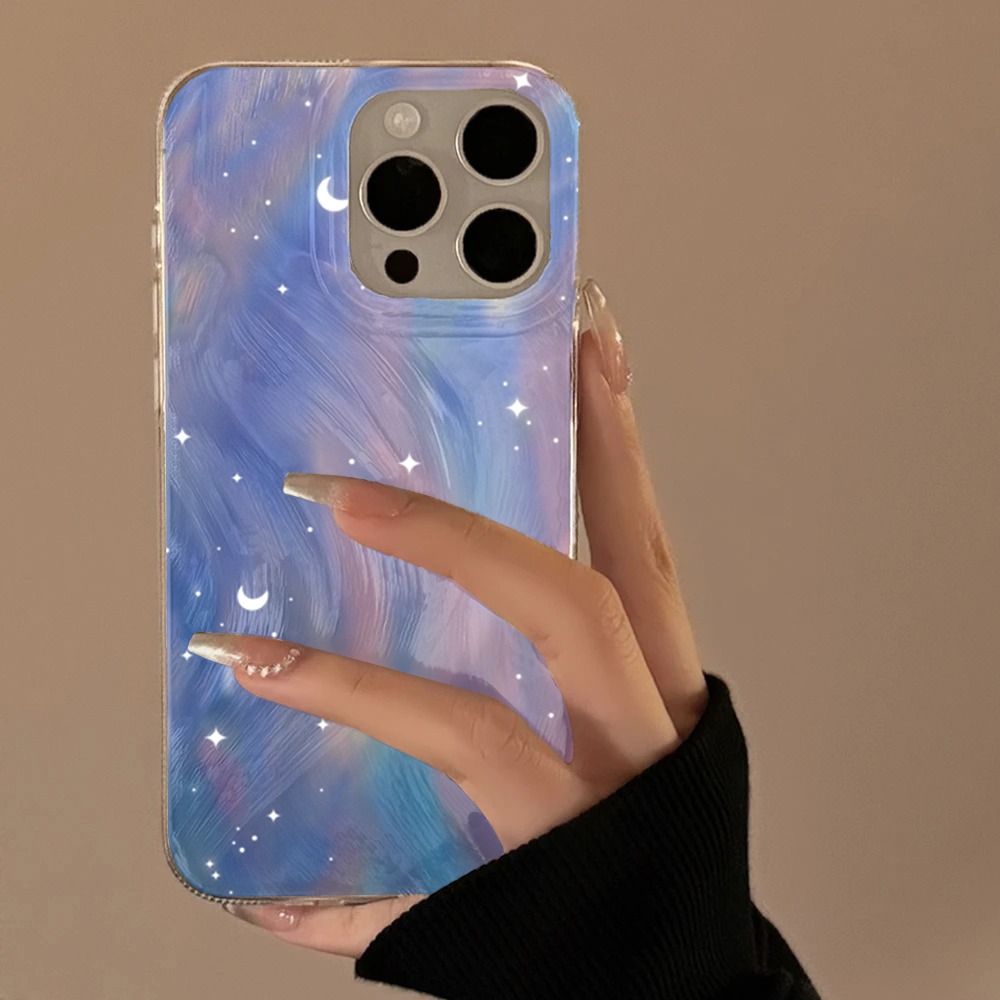 Xiaomi Redmi Note 13 - 패션 글리터 스타리 그라데이션 폰 케이스