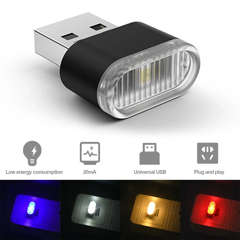 Electronics Gadgets For Car - USB 자동차 컬러풀 라이트 자동차 액세서리