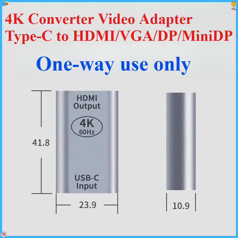 Electronics And Gadgets Ce - 4K 변환기 비디오 어댑터 Type-C-HDMI/VGA/DP/MiniDP/MDP/RJ45 고화질