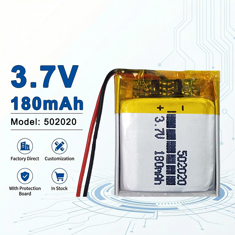 Electronics And Gadgets Ce - 502020 3.7V 180mAh 충전식 리튬 폴리머