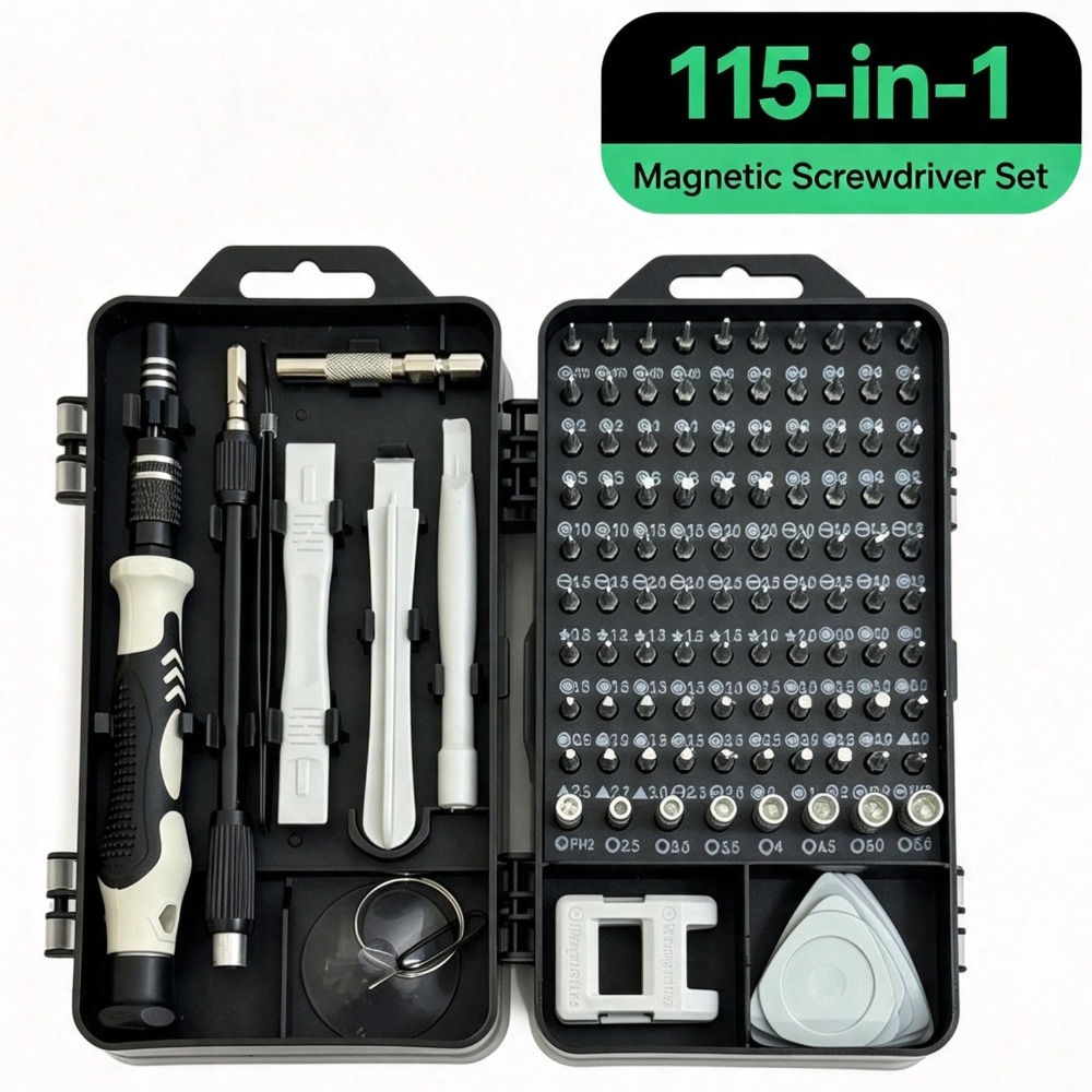 Electronics Repair Gadgets - 115-in-1 정밀 드라이버 세트 전화, 노트북,