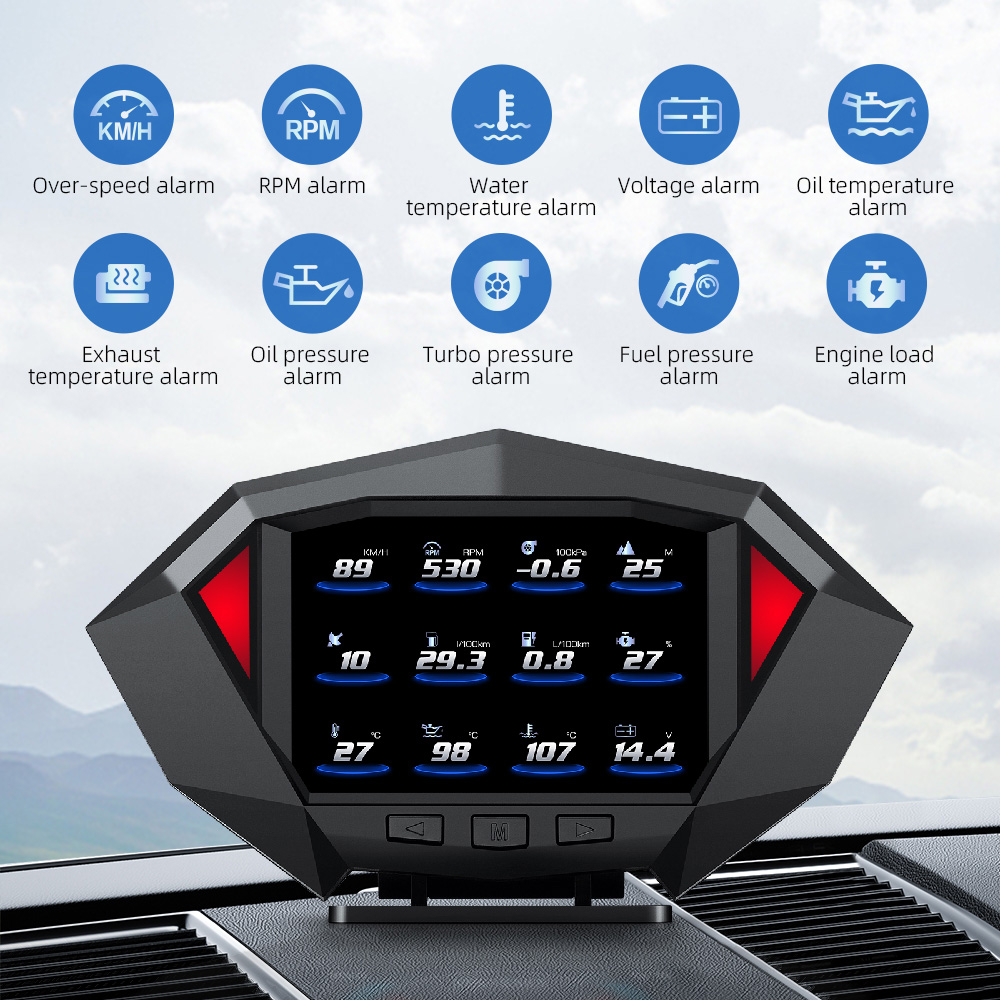 Electronics Gadgets For Car - 자동차 헤드업 디스플레이 온보드 컴퓨터 시계