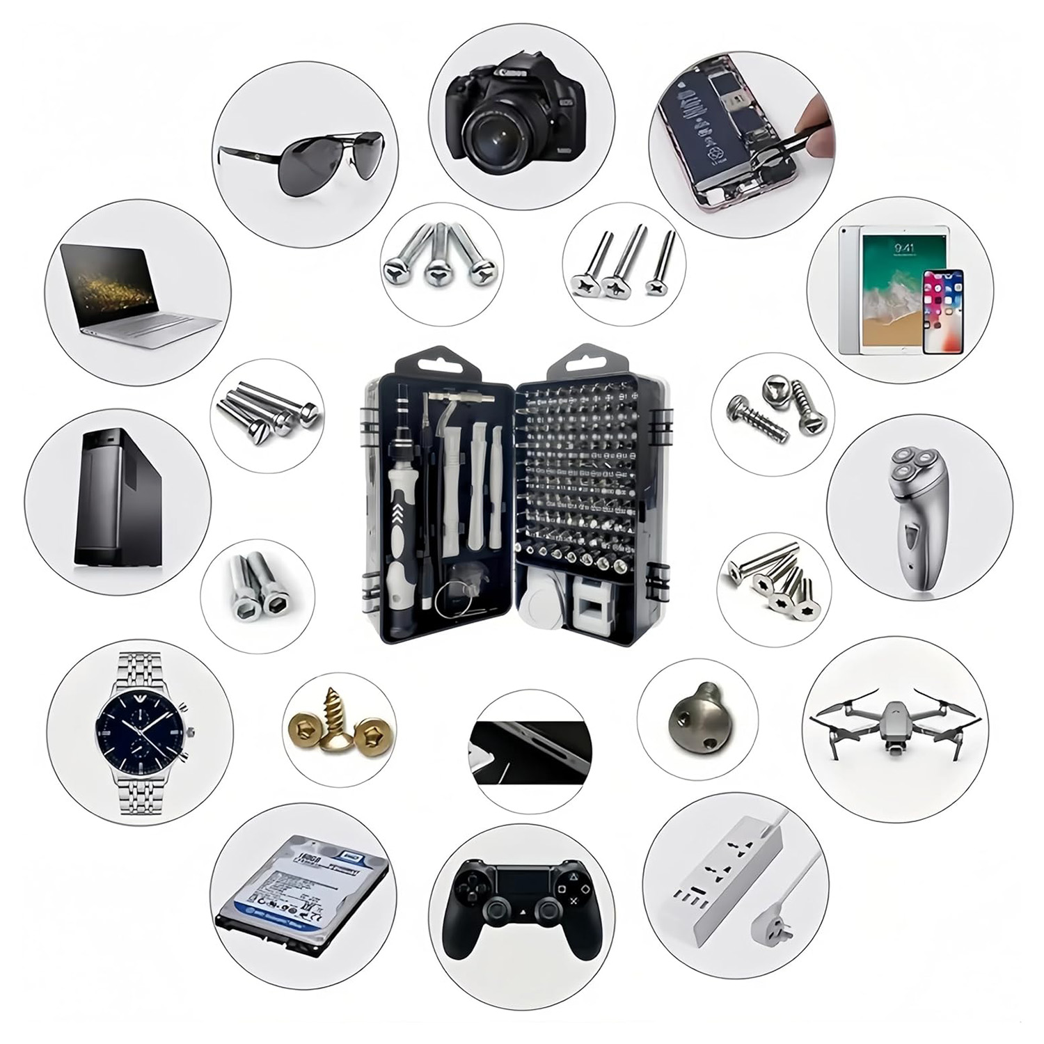 115-in-1 정밀 드라이버 세트, 전자제품, 휴대폰 - Electronics Repair Gadgets 리뷰 및 가격