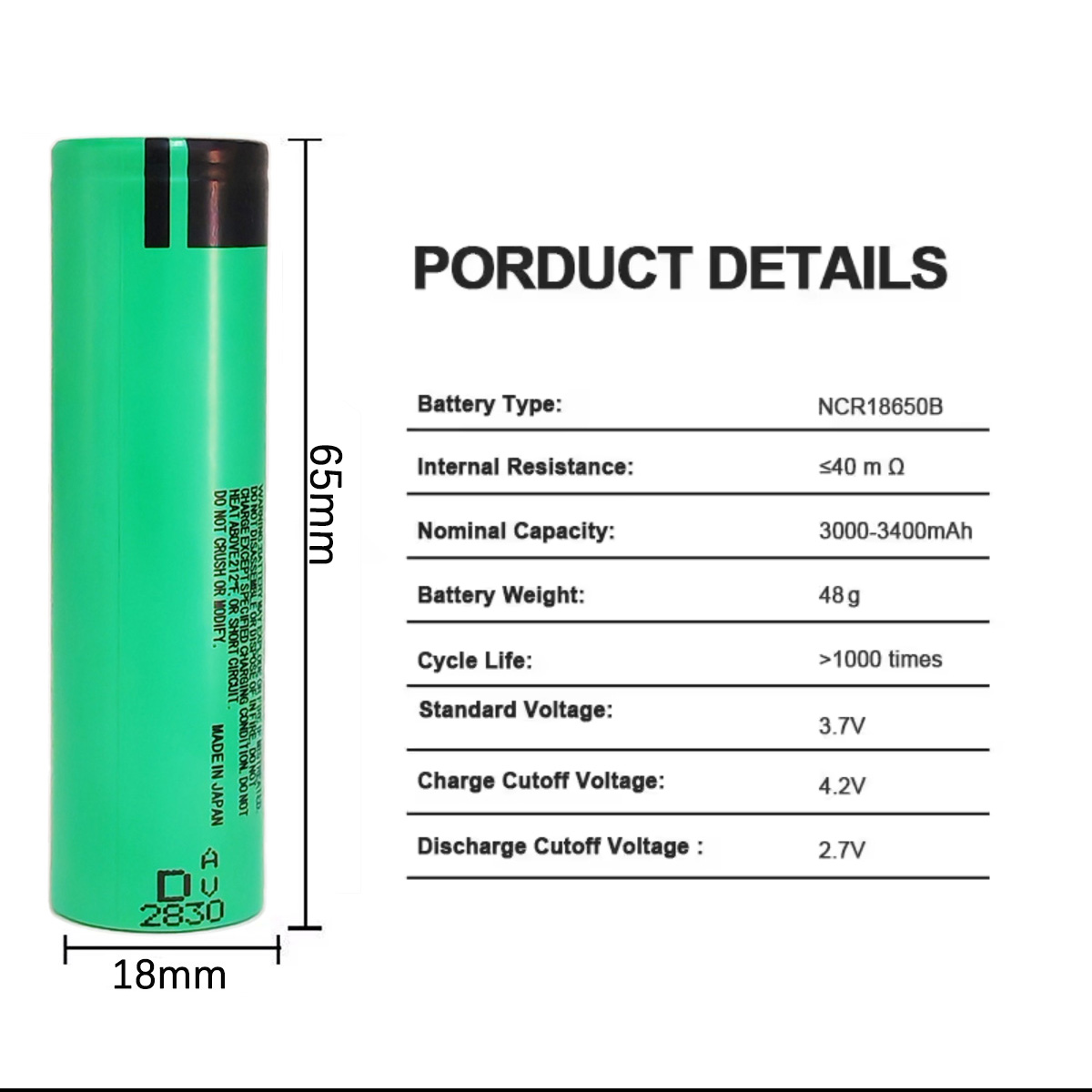 18650 배터리 3.7V 3000MAH 고용량 충전식 - Electronics And Gadgets Ce 리뷰 및 가격