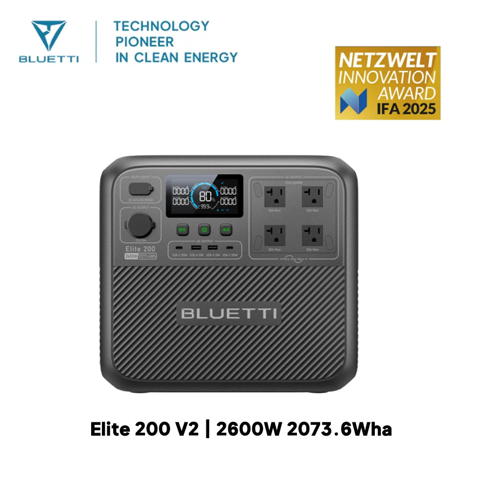 【리뉴얼】BLUETTI Elite 200 V2 휴대용  - Solar Powered Charger 리뷰 및 가격