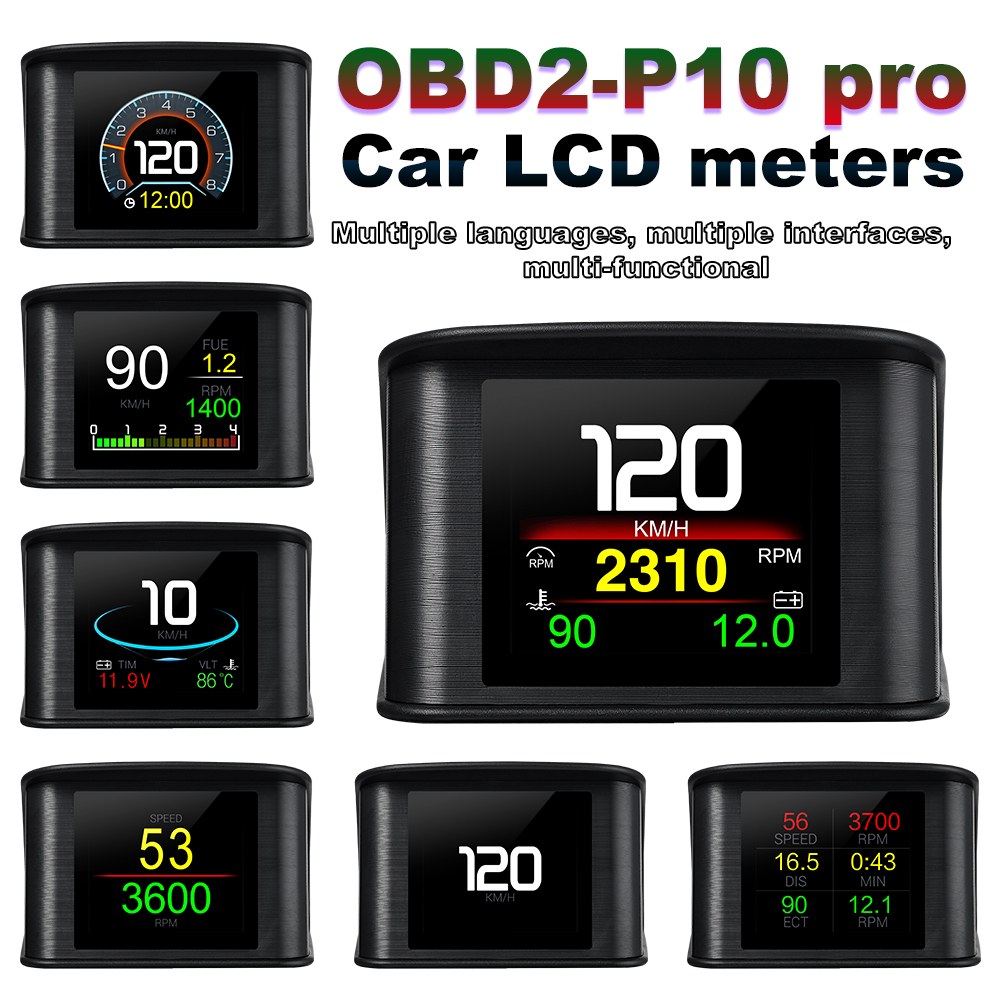 Obdii 스마트 디지털 미터 p10 pro obd2  - Electronics Gadgets For Car 리뷰 및 가격